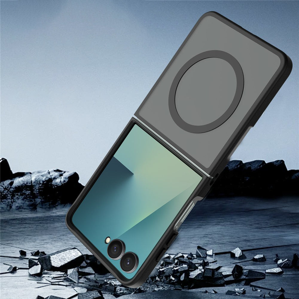 Husa de protectie Techsuit PureFrost MagSafe compatibil cu Samsung Galaxy Z Flip8, Negru Frost