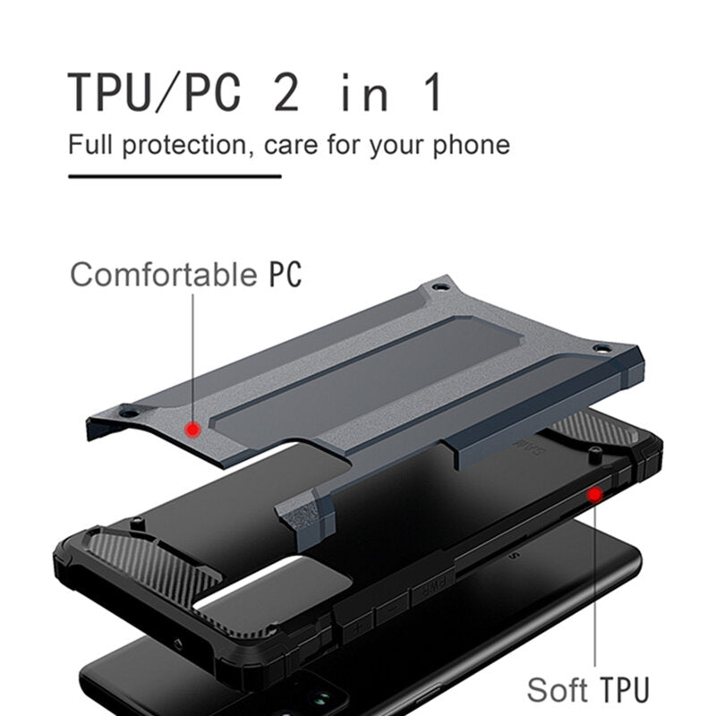 Husa de protectie Techsuit Hybrid Armor compatibil cu Samsung Galaxy S23 Ultra, Negru