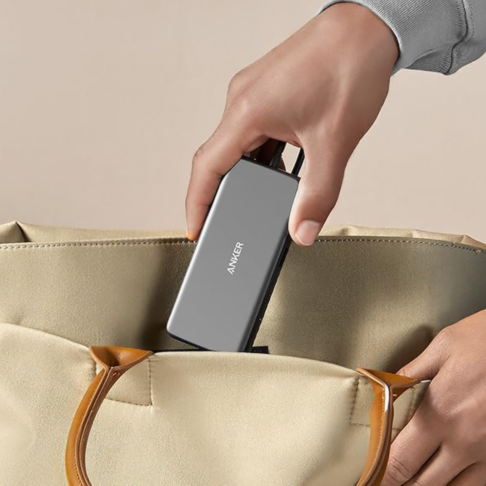 Hub Anker A83830A2, HDMI / USB / USB-C / Ethernet, 10Gbps, Gri