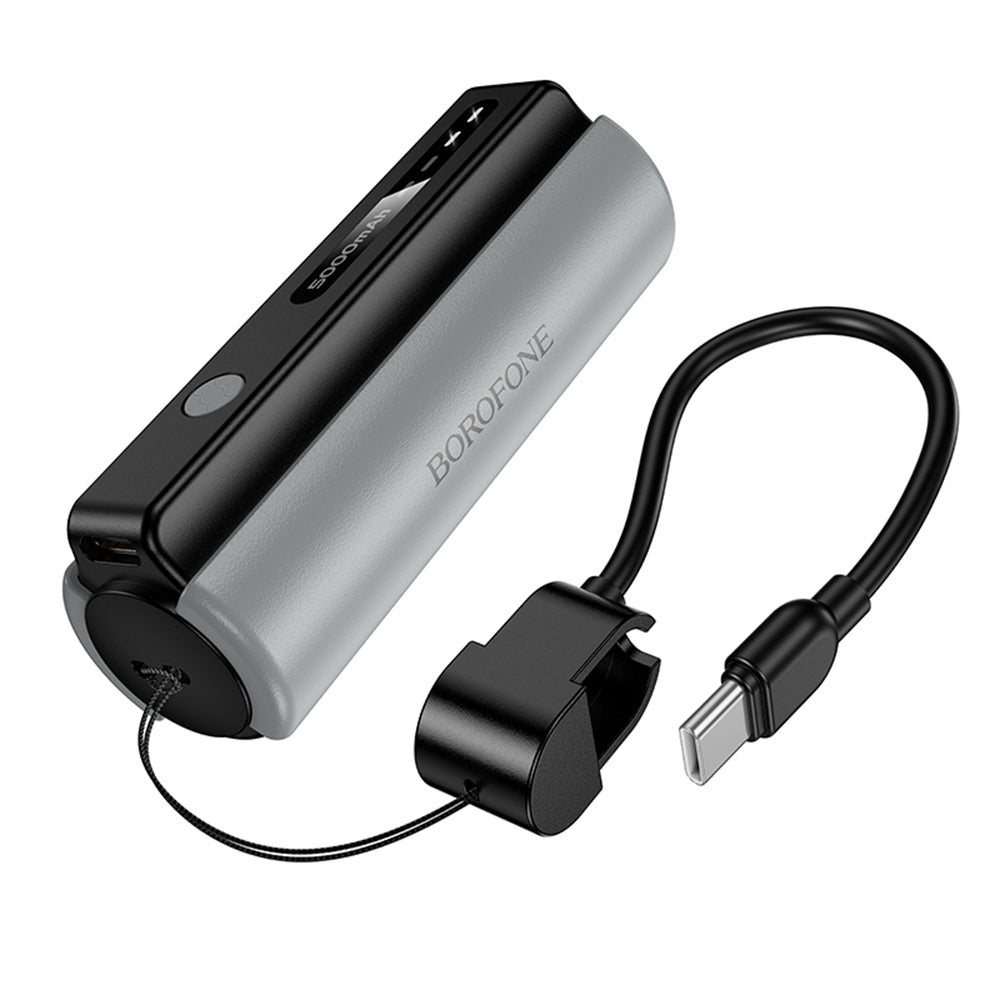 Baterie externa Borofone Star (BJ87), 5000mAh, USB-C, 10W, Negru