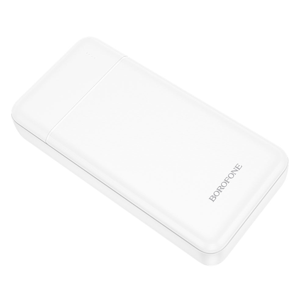 Baterie externa Borofone Clever (BJ88A), 20000mAh, 2x USB-A, USB-C & Micro-USB, Alb