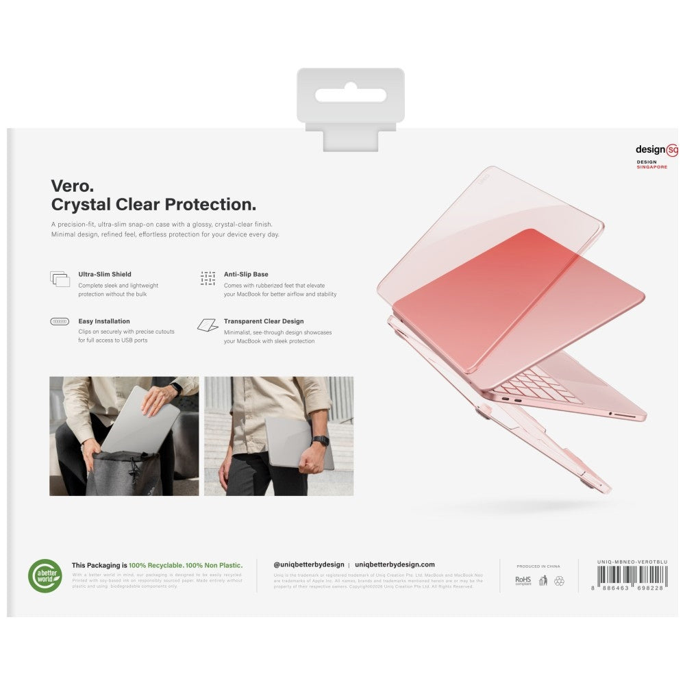 Husa pentru MacBook Neo 13" - UNIQ Vero - Tinted Citrus