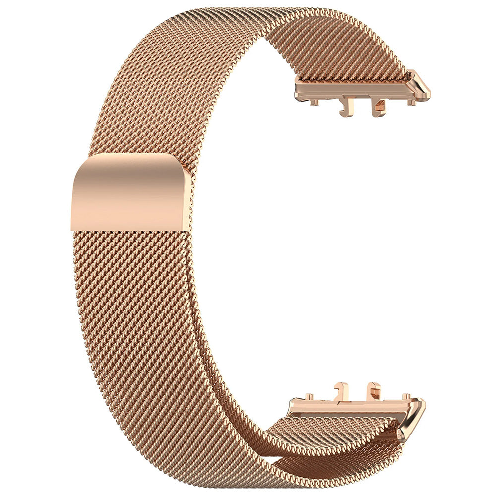 Curea smartwatch Techsuit compatibil cu Samsung Galaxy Fit3, Roz Auriu