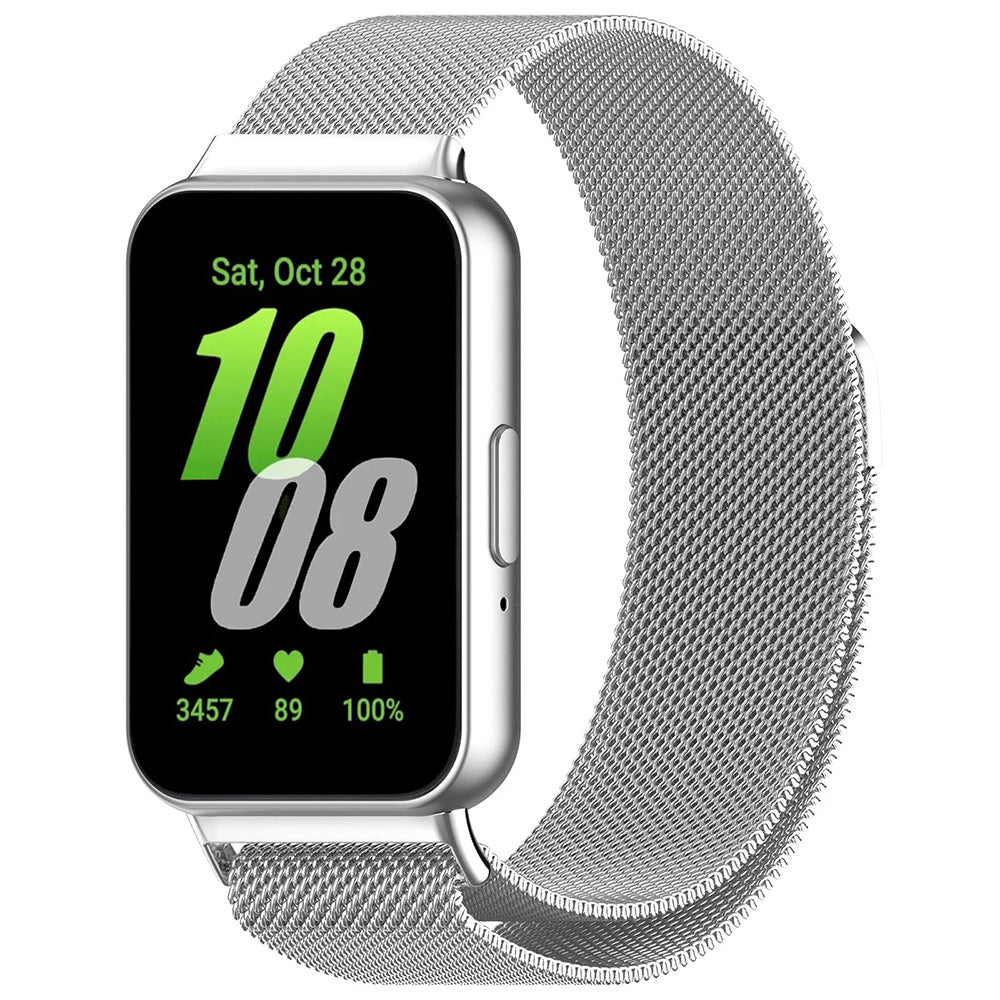Curea smartwatch Techsuit compatibil cu Samsung Galaxy Fit3, Argintiu