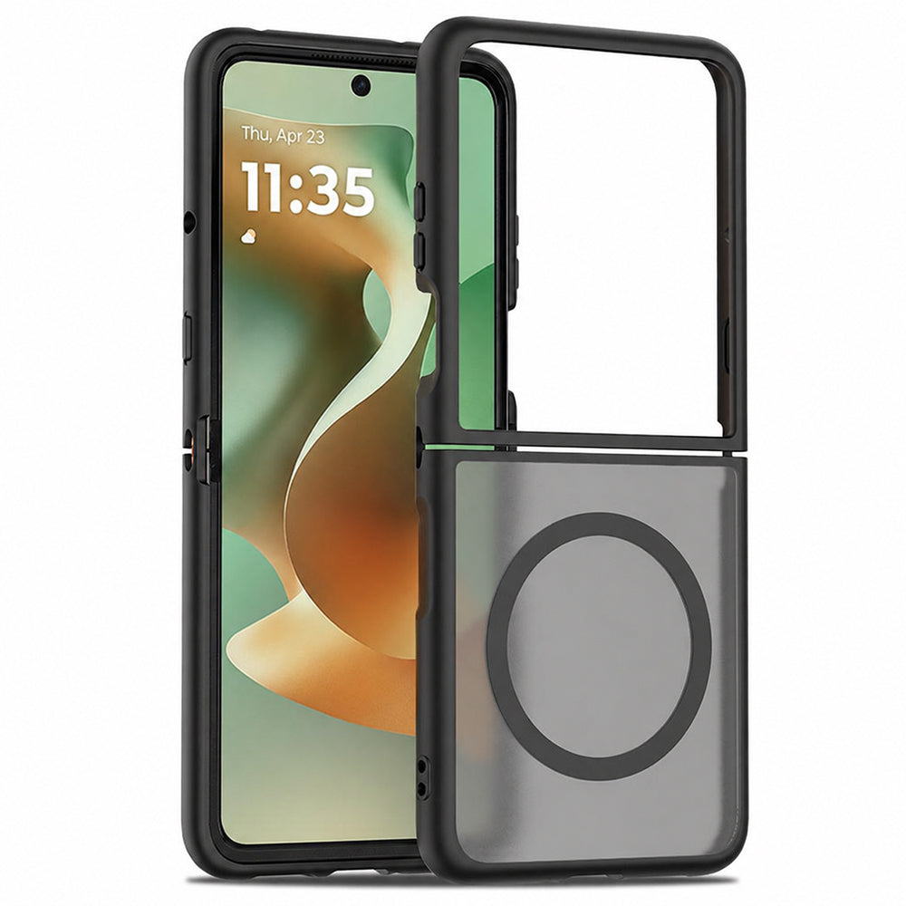 Husa de protectie Techsuit PureFrost MagSafe compatibil cu Motorola Razr 60 / Razr 70, Negru
