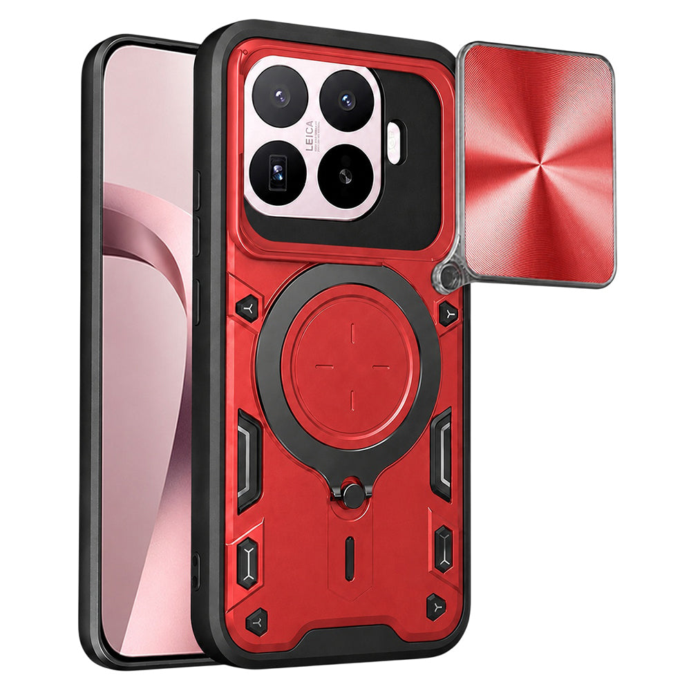 Husa de protectie Techsuit CamGuard Pro compatibil cu Xiaomi 17T, Roșu