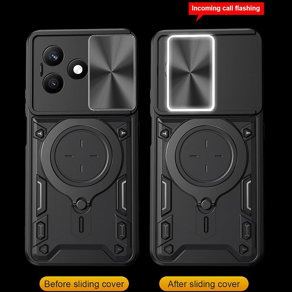 Husa de protectie Techsuit CamGuard Pro compatibil cu Honor X8d, Negru