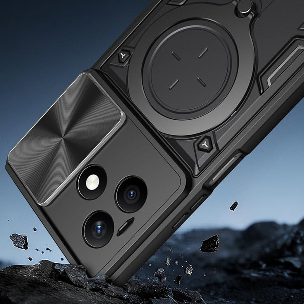 Husa de protectie Techsuit CamGuard Pro compatibil cu Honor X8d, Negru