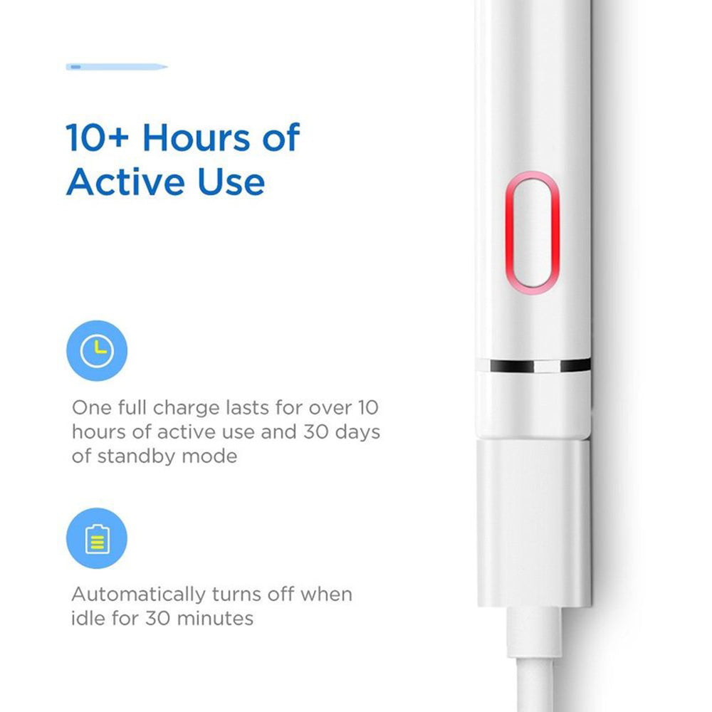Stylus ESR Stylus Pen Digital (K838), for Android, iOS, Windows, with Micro-USB Cable, Alb