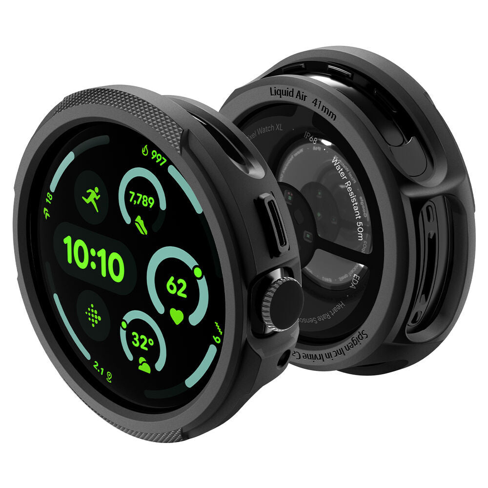 Husa smartwatch Spigen compatibil cu Google Pixel Watch 4 41mm, Negru