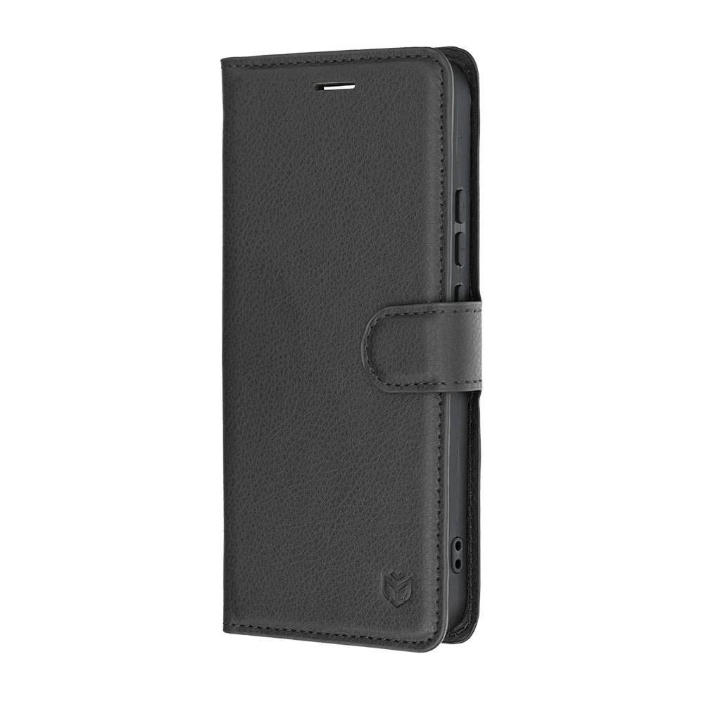 Husa de protectie Techsuit Leather Folio compatibil cu Realme 16 5G, Negru