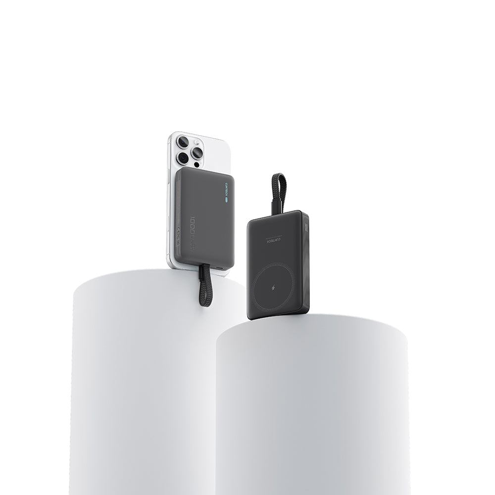 Baterie externa Cuktech WPB100L (CKWPB100LGLBK), 10000mAh, USB-C, 22.5W, Negru