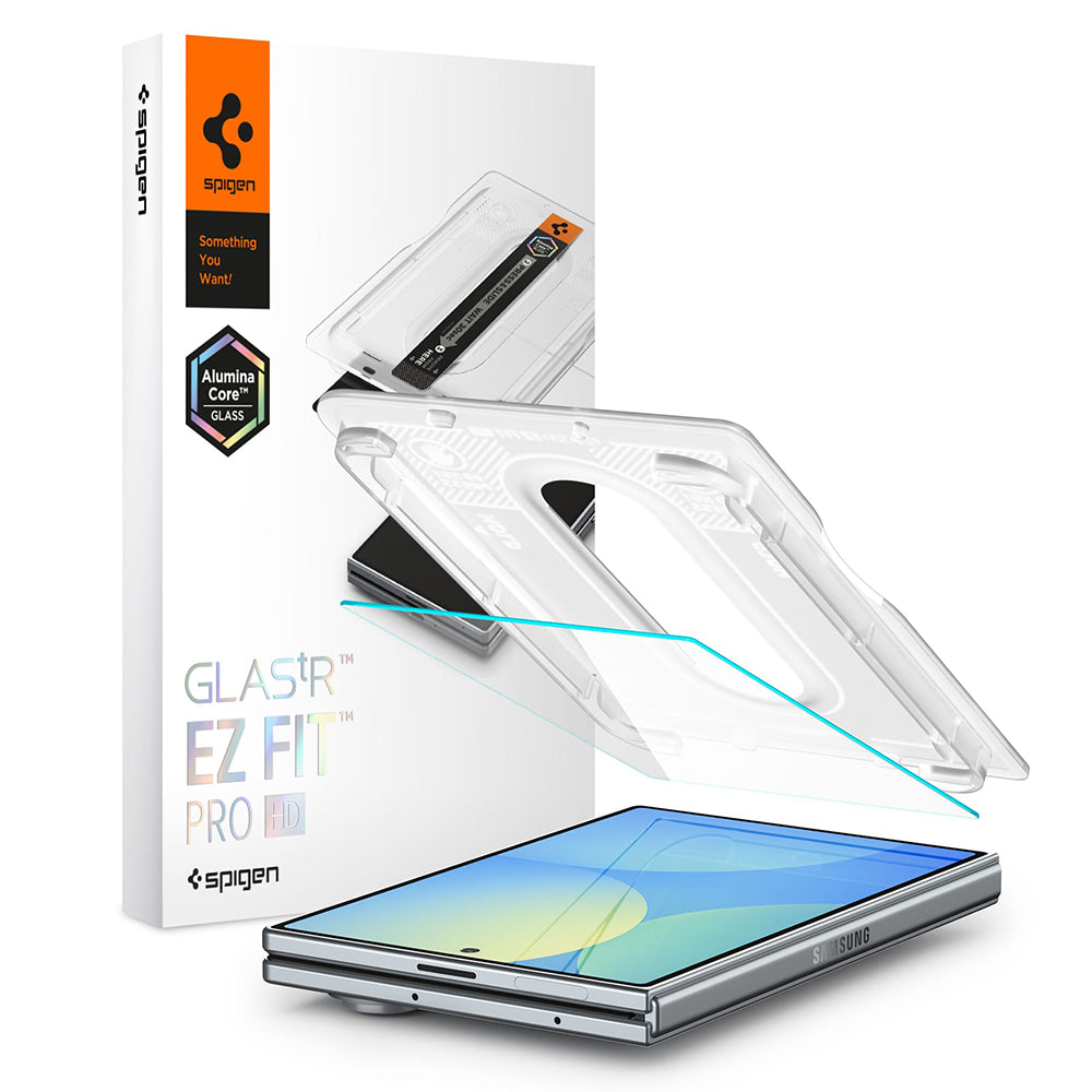 Folie de protectie Spigen Glas.tR EZ-FIT Pro HD compatibil cu Samsung Galaxy Z Fold8, Transparent