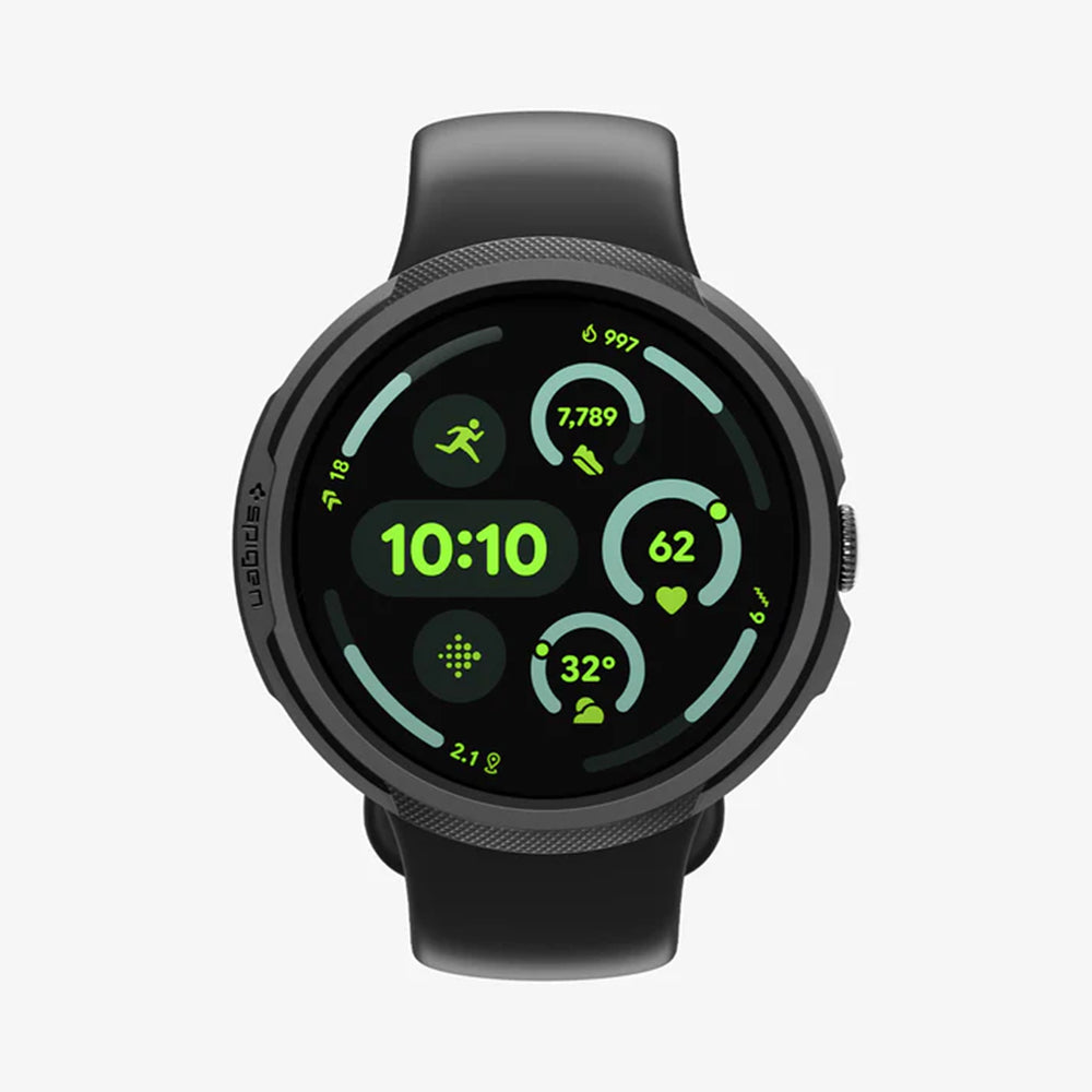 Husa smartwatch Spigen compatibil cu Google Pixel Watch 4 45mm, Negru