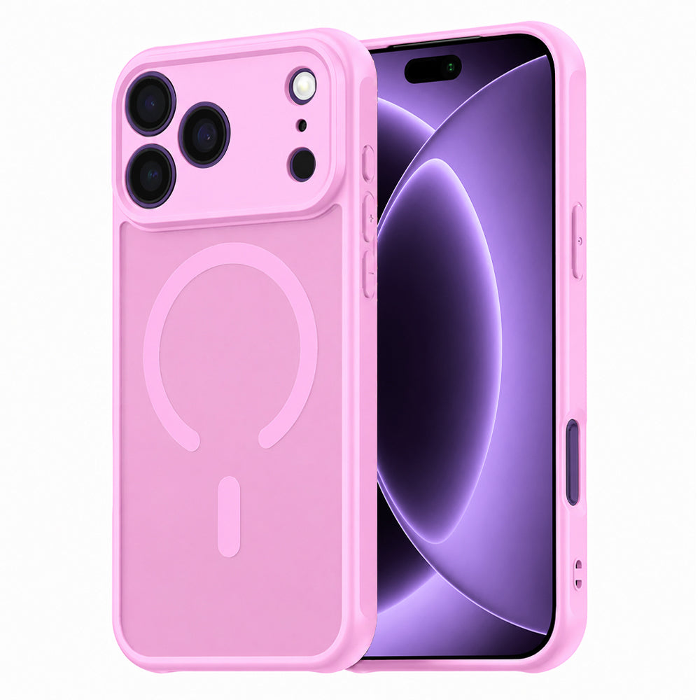 Husa de protectie Techsuit HaloFrost II MagSafe compatibil cu iPhone 18 Pro / iPhone 17 Pro, Roz