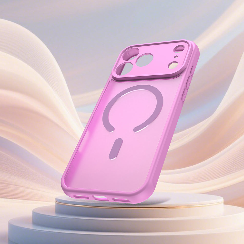 Husa de protectie Techsuit HaloFrost II MagSafe compatibil cu iPhone 18 Pro / iPhone 17 Pro, Roz