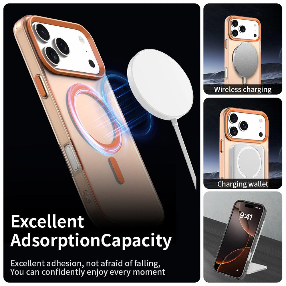 Husa de protectie Techsuit CandyCase MagSafe compatibil cu iPhone 18 Pro / iPhone 17 Pro, Portocaliu