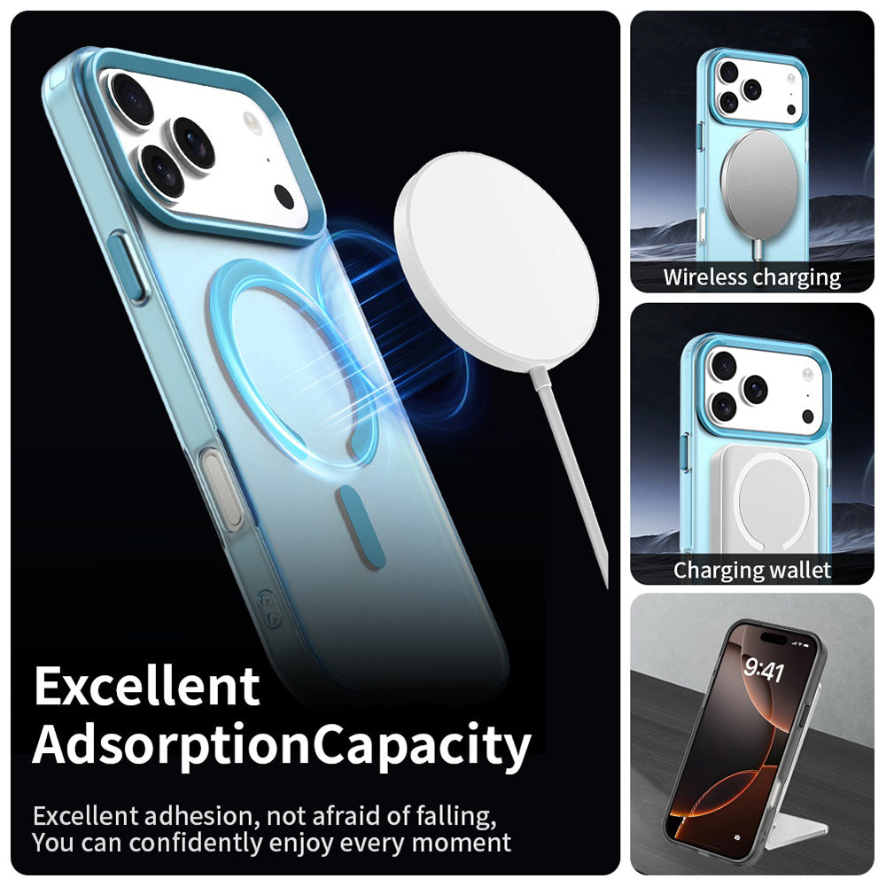 Husa de protectie Techsuit CandyCase MagSafe compatibil cu iPhone 18 Pro / iPhone 17 Pro, Albastru