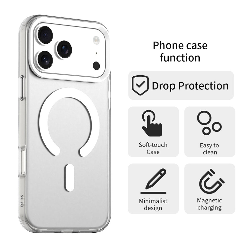 Husa de protectie Techsuit CandyCase MagSafe compatibil cu iPhone 18 Pro / iPhone 17 Pro, Alb