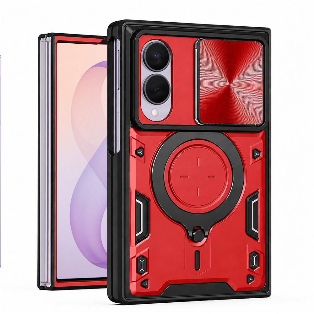 Husa de protectie Techsuit CamGuard Pro compatibil cu Samsung Galaxy Z Fold8, Roșu