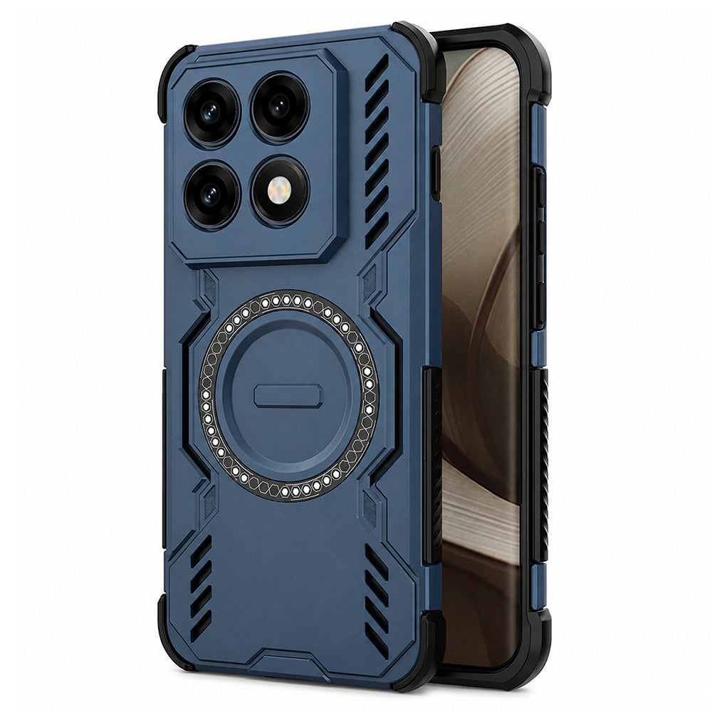 Husa de protectie Techsuit ArmorMag compatibil cu Motorola Edge 70 Pro, Albastru