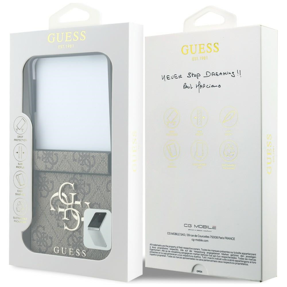 Husa de protectie Guess Hardcase 4G compatibil cu Samsung Galaxy Z Flip8, Maro