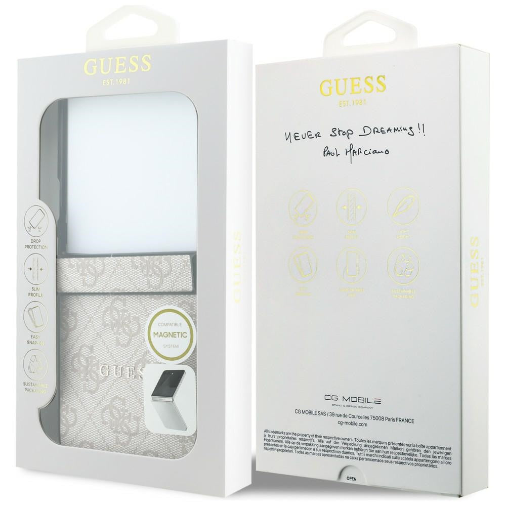 Husa de protectie Guess 4G Leather Classic compatibil cu Samsung Galaxy Z Flip8, Roz