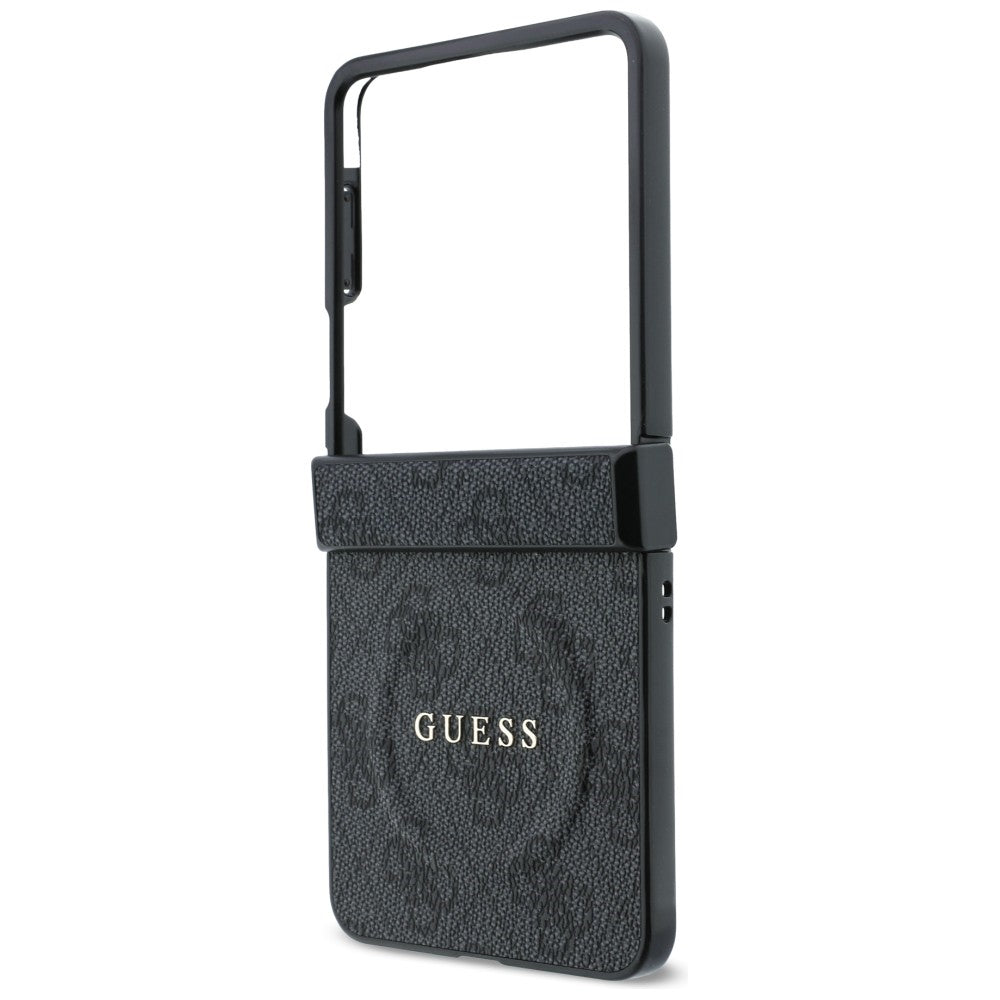 Husa de protectie Guess 4G Leather Classic compatibil cu Samsung Galaxy Z Flip8, Negru