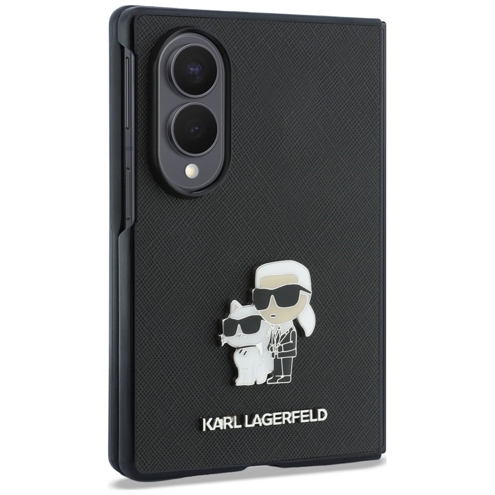 Husa de protectie Karl Lagerfeld Saffiano compatibil cu Samsung Galaxy Z Fold8, Gri