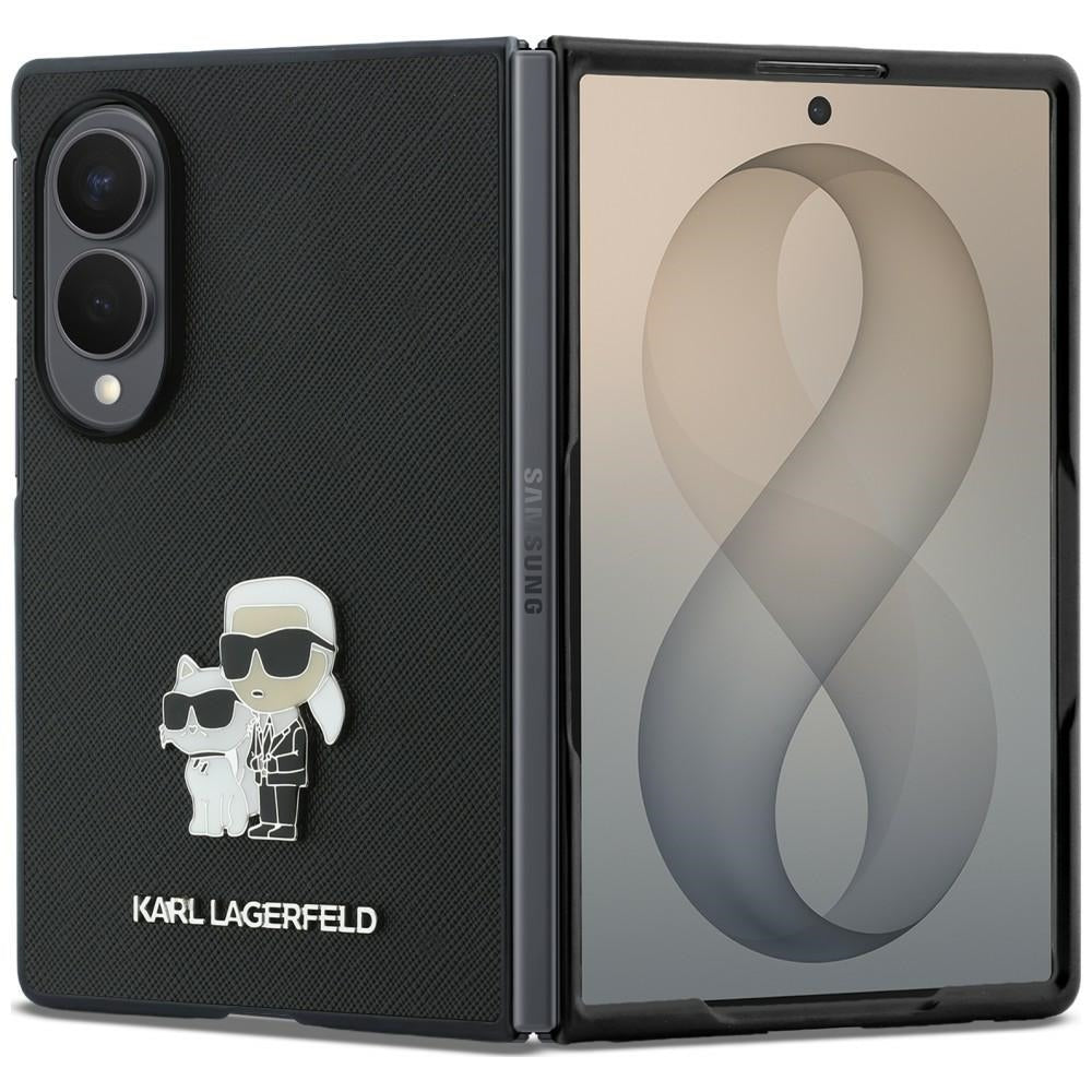 Husa de protectie Karl Lagerfeld Saffiano compatibil cu Samsung Galaxy Z Fold8, Gri