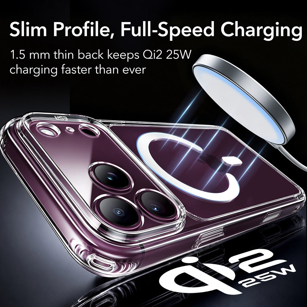 Husa de protectie ESR Classic Hybrid HaloLock compatibil cu iPhone 18 Pro, Transparent