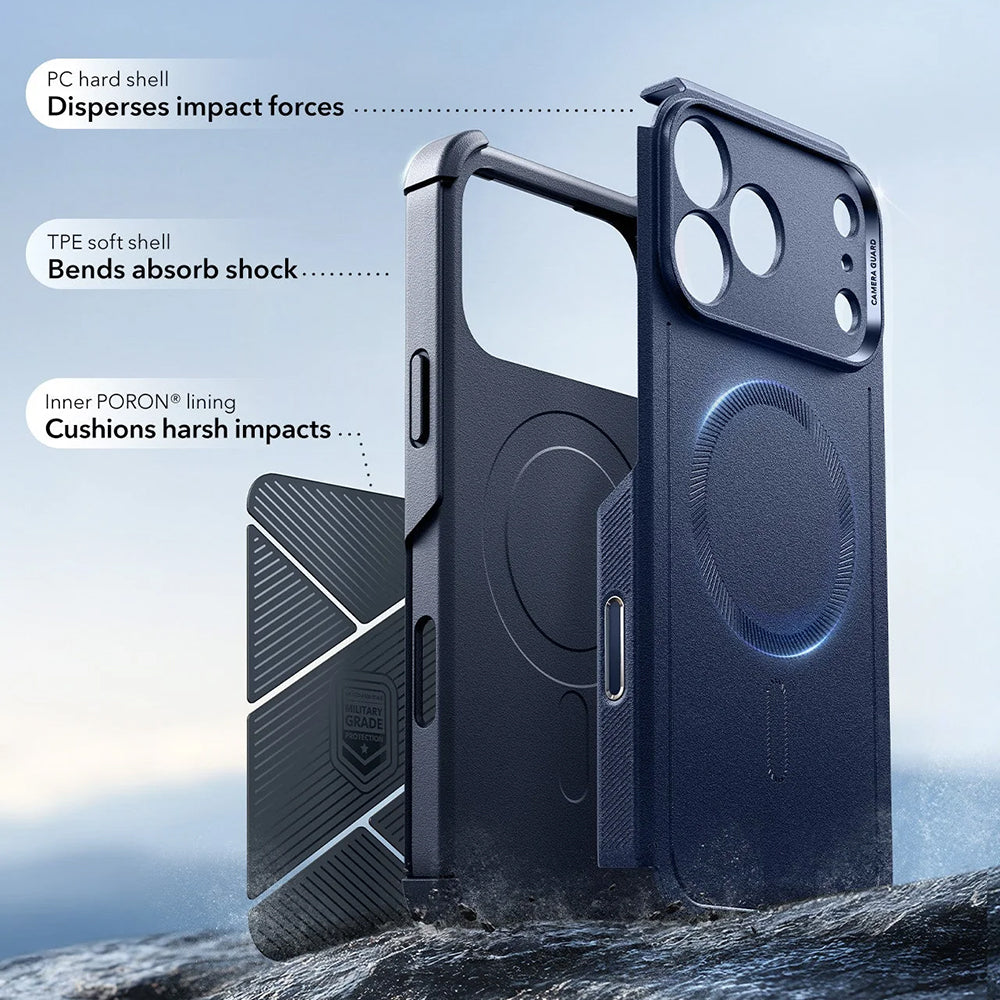 Husa de protectie ESR Cyber Halolock compatibil cu iPhone 17 Pro / iPhone 18 Pro, Albastru