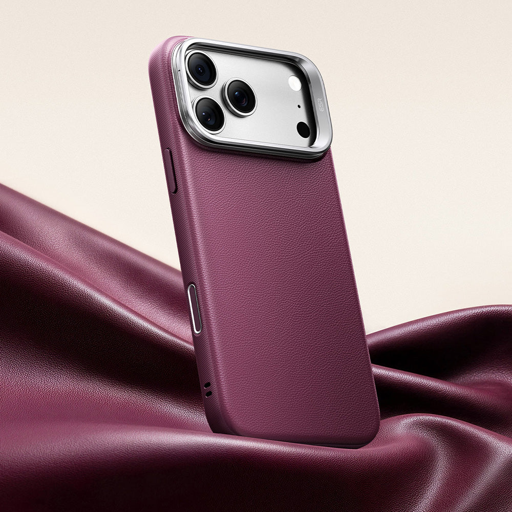 Husa de protectie ESR Atelier Magnetic Kickstand compatibil cu iPhone 17 Pro / iPhone 18 Pro, Bordo