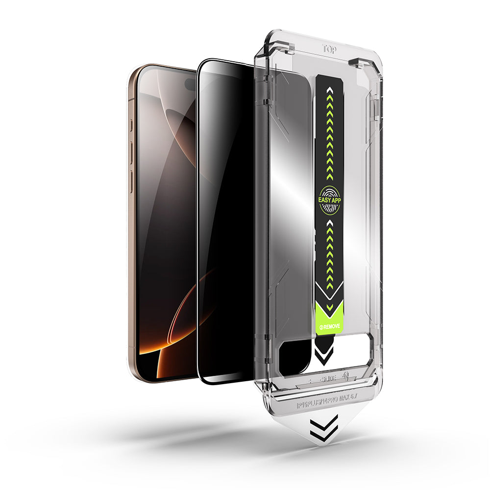 Folie de protectie Techsuit TitanGlass FullCover compatibil cu iPhone 18 Pro, Privacy