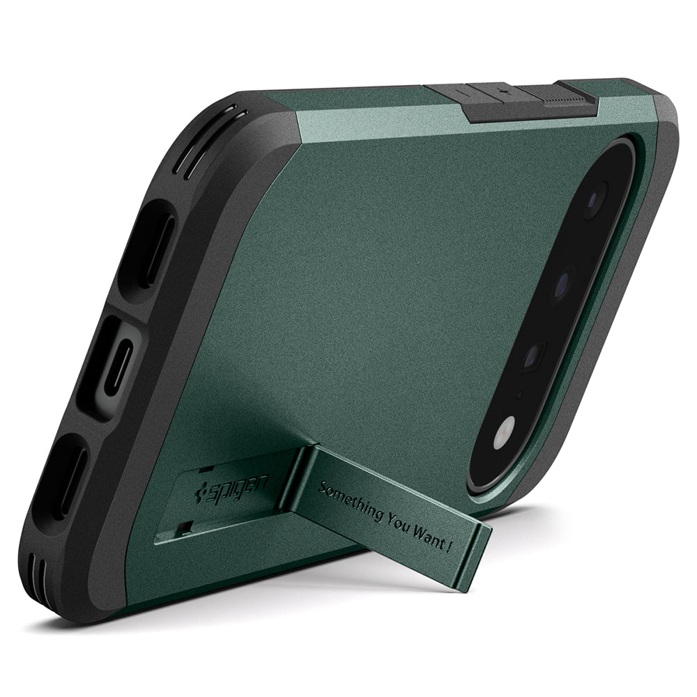 Husa de protectie Spigen Tough Armor compatibil cu Google Pixel 11, Verde