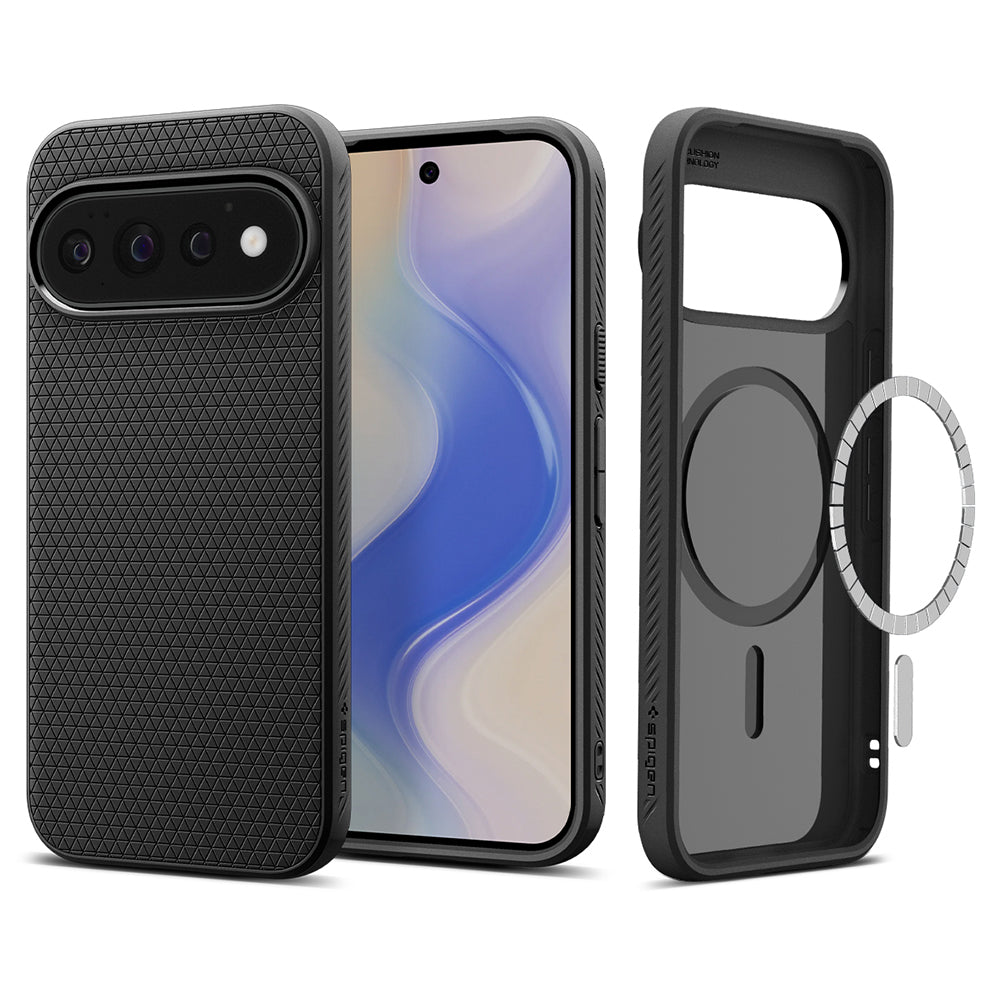 Husa de protectie Spigen Liquid Air compatibil cu Google Pixel 11 Pro, Negru