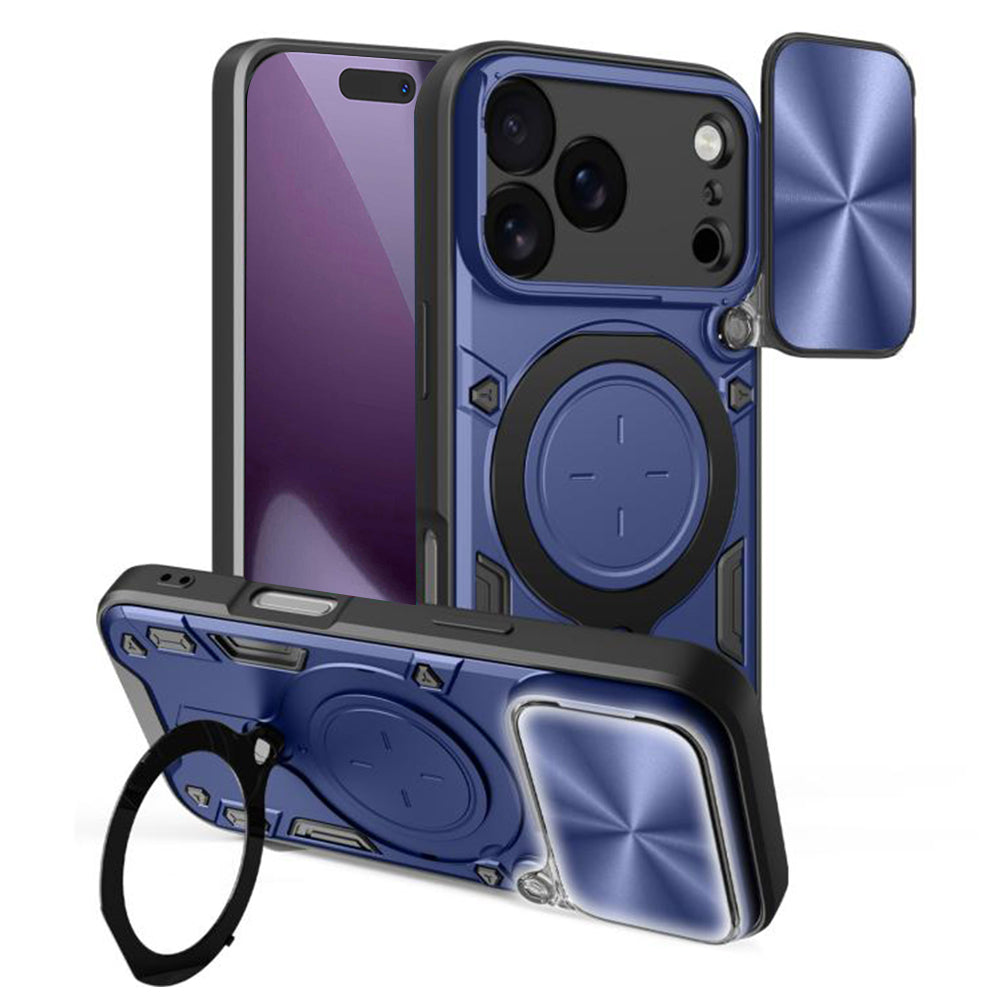 Husa de protectie Techsuit CamGuard Pro compatibil cu iPhone 18 Pro / iPhone 17 Pro, Albastru