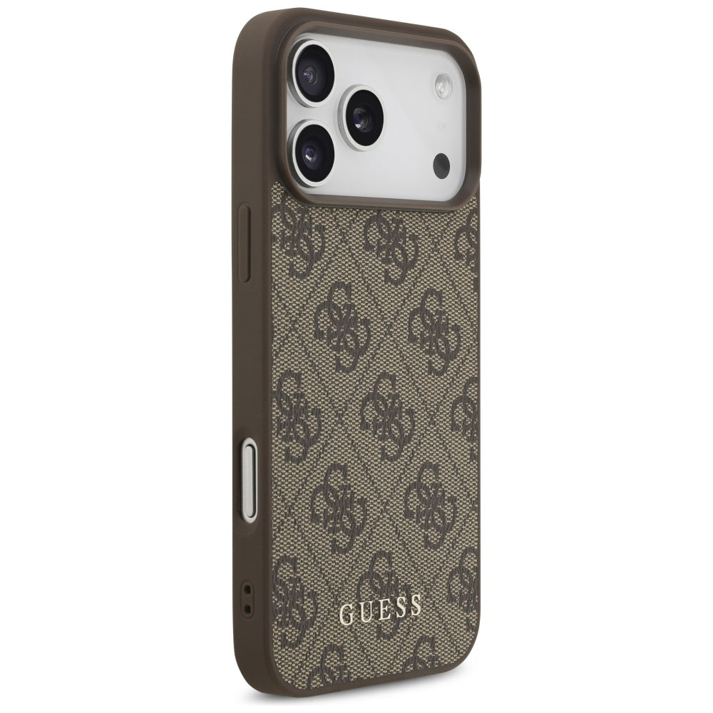 Husa de protectie Guess Hardcase 4G compatibil cu iPhone 18 Pro, Maro