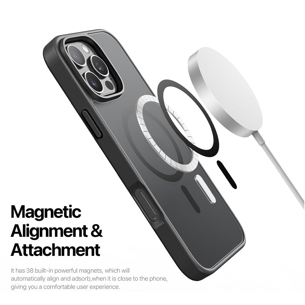 Husa de protectie Dux Ducis Yind MagSafe compatibil cu iPhone 16 Pro Max, Negru