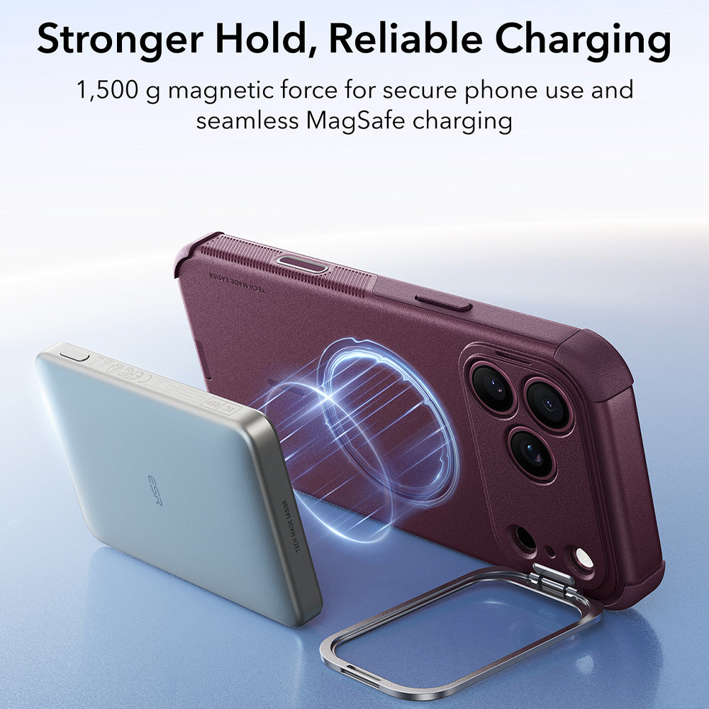 Husa de protectie ESR Cyber Armor compatibil cu iPhone 17 Pro Max / iPhone 18 Pro Max, Bordo