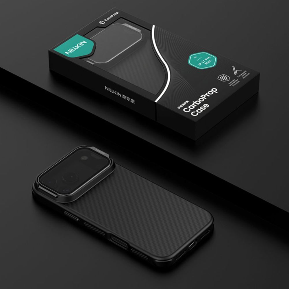 Husa de protectie Nillkin CarboProp Magnetic compatibil cu iPhone 17 Pro Max / iPhone 18 Pro Max, Negru
