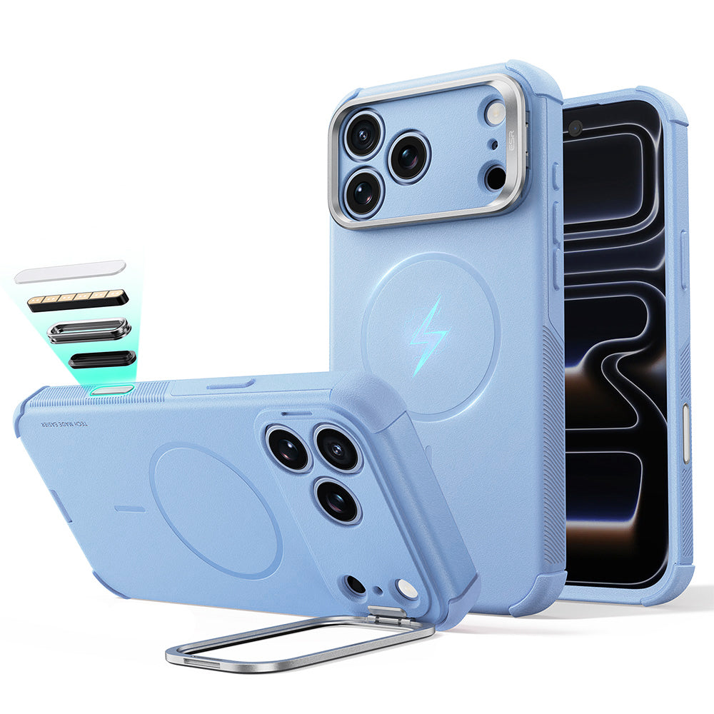 Husa de protectie ESR Cyber Armor compatibil cu iPhone 17 Pro Max / iPhone 18 Pro Max, Albastru