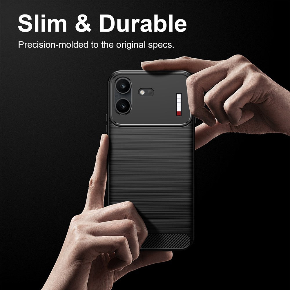Husa de protectie Techsuit Carbon Silicone compatibil cu Nothing Phone (4b), Negru