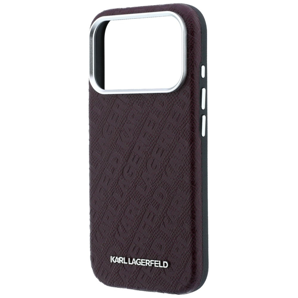 Husa de protectie Karl Lagerfeld compatibil cu iPhone 18 Pro / iPhone 17 Pro, Bordo