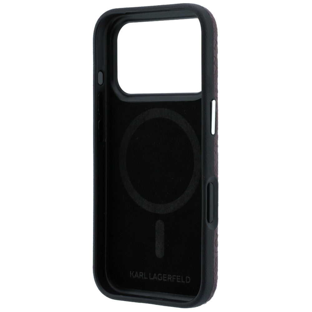 Husa de protectie Karl Lagerfeld compatibil cu iPhone 18 Pro / iPhone 17 Pro, Bordo