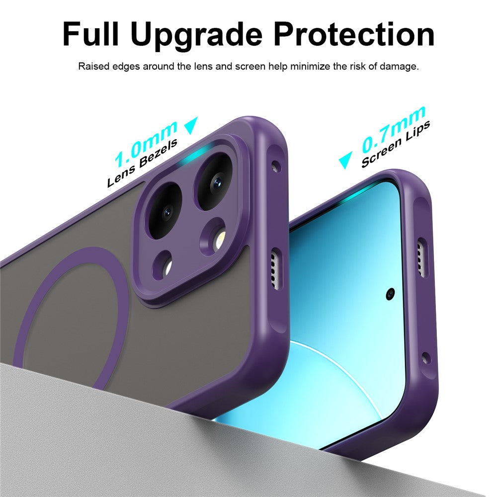 Husa de protectie Techsuit HaloFrost II MagSafe compatibil cu Xiaomi Redmi 17 4G / Redmi 17 5G, Mov