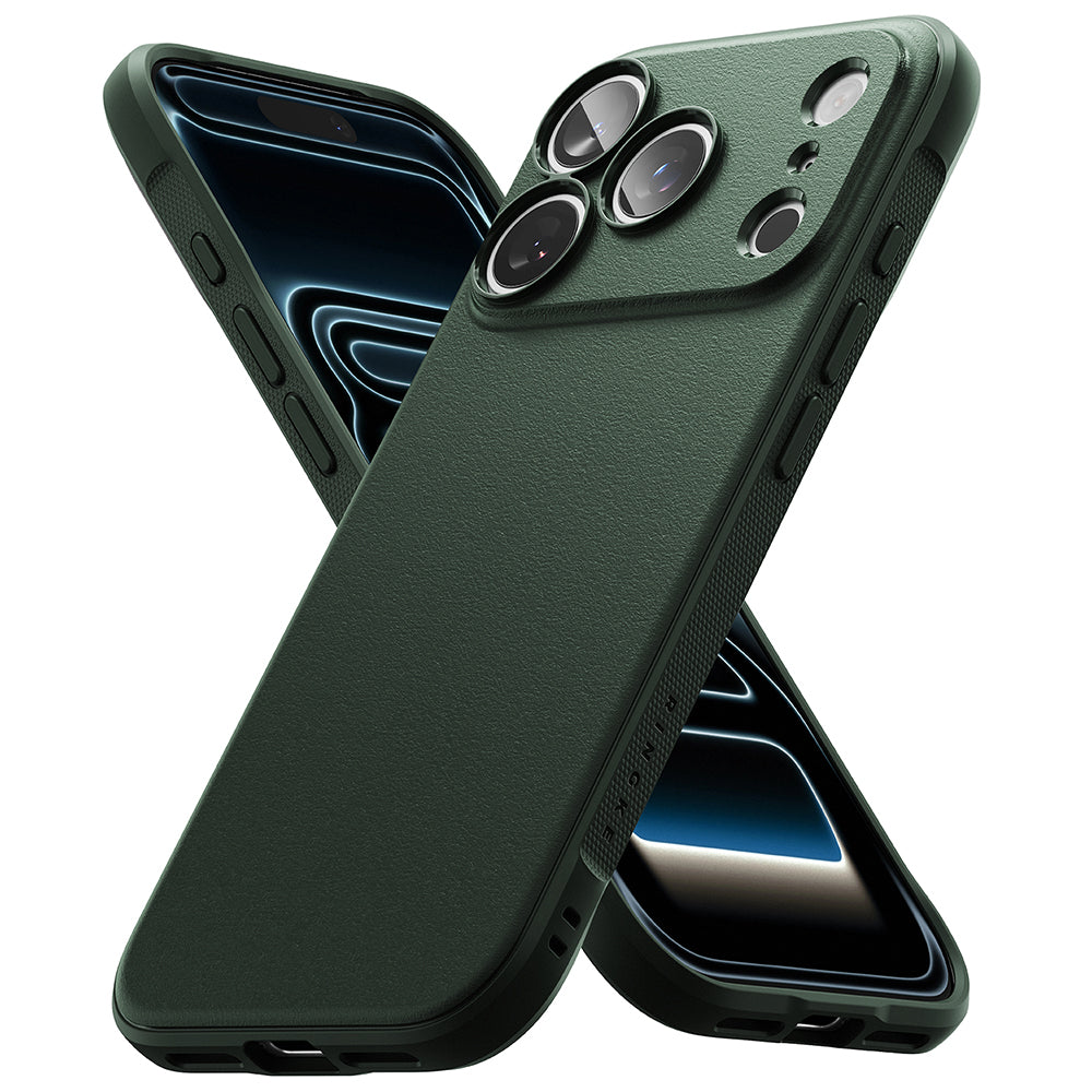 Husa de protectie Ringke Onyx compatibil cu iPhone 17 Pro / iPhone 18 Pro, Verde