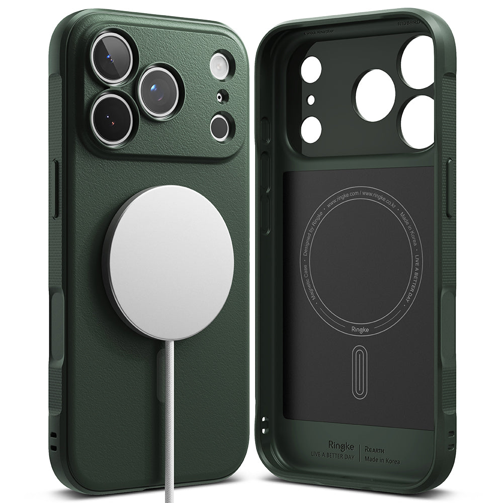 Husa de protectie Ringke Onyx compatibil cu iPhone 18 Pro / iPhone 17 Pro, Verde