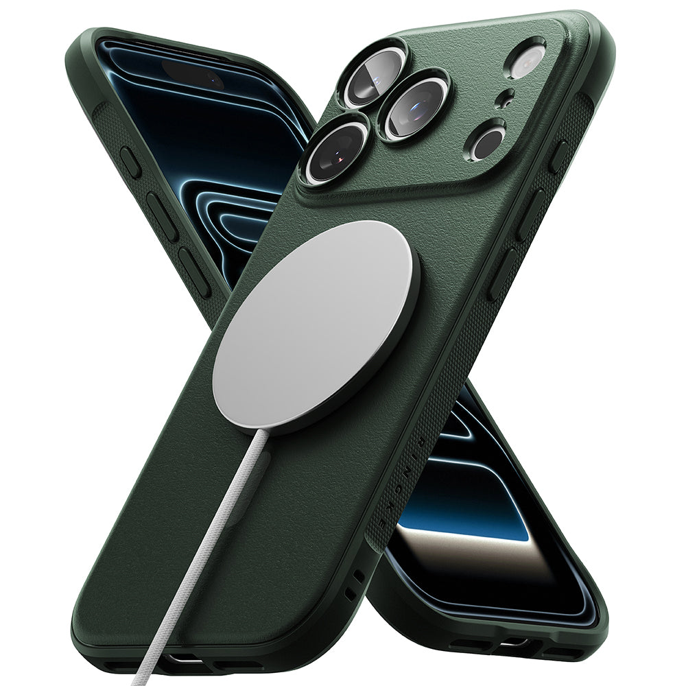 Husa de protectie Ringke Onyx compatibil cu iPhone 18 Pro / iPhone 17 Pro, Verde