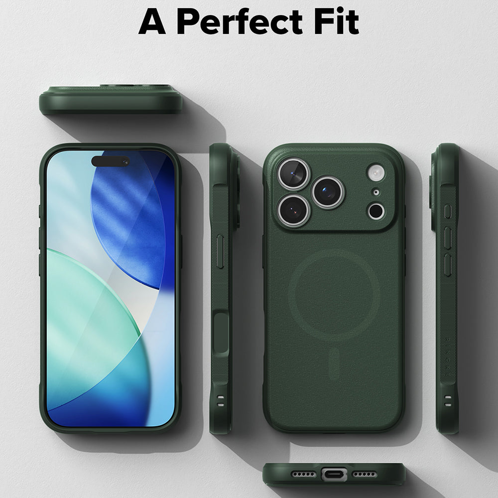 Husa de protectie Ringke Onyx compatibil cu iPhone 18 Pro / iPhone 17 Pro, Verde